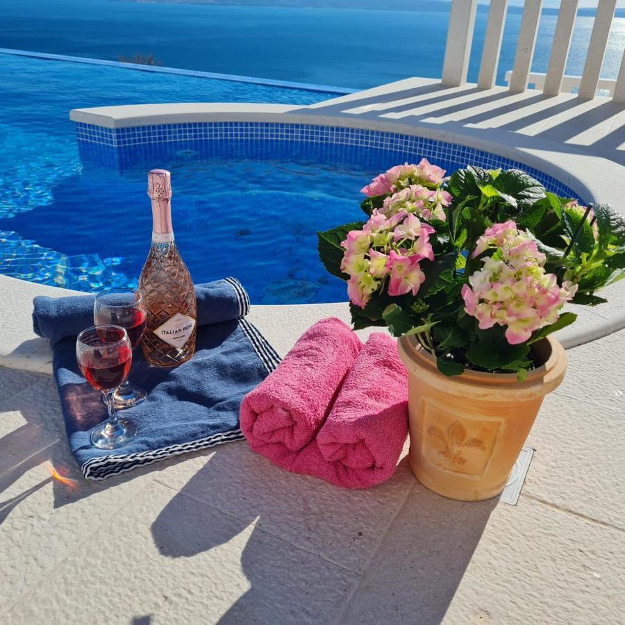 Sea View Luxury Apart Hotel Villa Conte With Swiming Pool And Romantic Spa Podstrana Luaran gambar