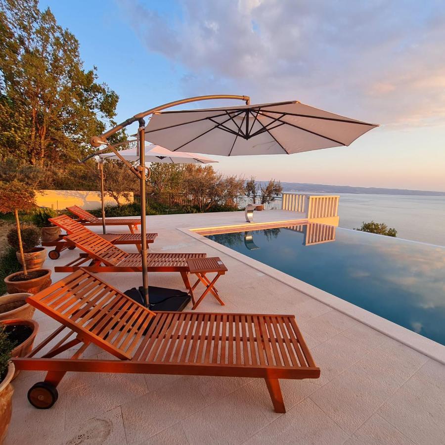 Sea View Luxury Apart Hotel Villa Conte With Swiming Pool And Romantic Spa Podstrana Luaran gambar