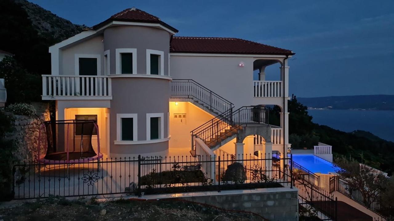 Sea View Luxury Apart Hotel Villa Conte With Swiming Pool And Romantic Spa Podstrana Luaran gambar