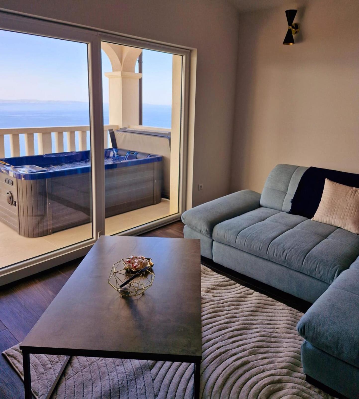 Sea View Luxury Apart Hotel Villa Conte With Swiming Pool And Romantic Spa Podstrana Luaran gambar